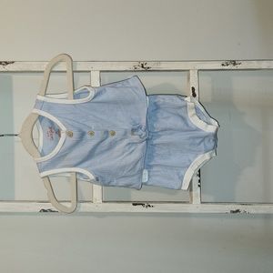 Cat & Jack 2pc Blue Ribbed Top and Bottom 12 Months